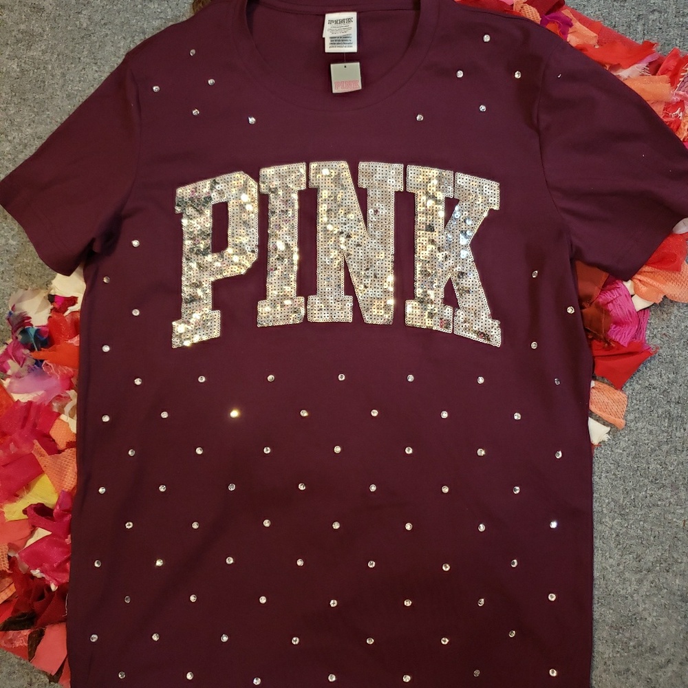 VS Pink extra blingy tee